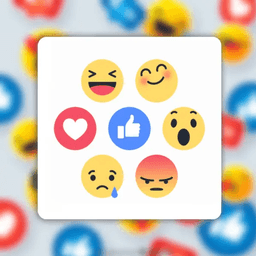 Facebook All React ❤️ 🥰 😮 😥 😡 😂 👍